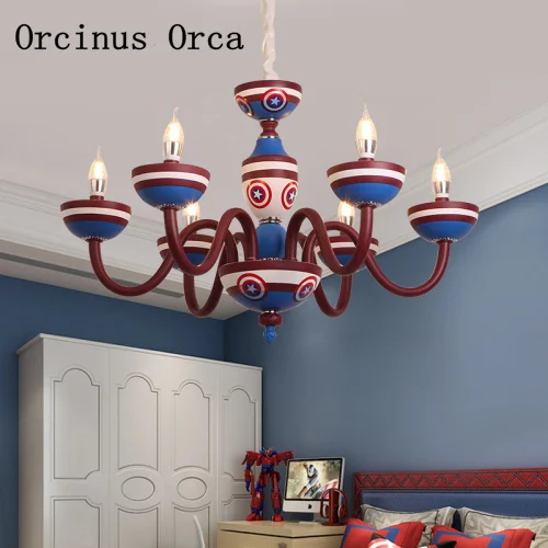 Cartoon Creative American Captain's Chandelier Boys Bedroom Children's Room Light Mediterranean LED Color Chandelier
Cartoon Creative American Captain's Chandelier Boys Bedroom Children's Room Light Mediterranean LED Color Chandelier