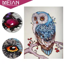 Meian, полный, Алмазный Вышивка, животных, Сова, 5D, Алмазный живопись, вышивка крестом, 3D, Алмазная мозаика, рукоделие, ремесла, Новогодние товар...(China)