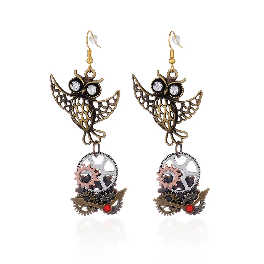 DoreenBeads Fashion Steampunk Drop Earrings Antique Bronze Owl Connector Antique Silver Gear Watch Pendant Punk Series,1 Pair
DoreenBeads Fashion Steampunk Drop Earrings Antique Bronze Owl Connector Antique Silver Gear Watch Pendant Punk Series,1 Pair