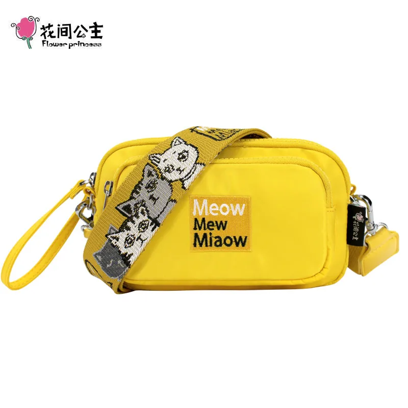 Flower Princess Cat Embroidery Wide Strap Messenger Bag for Women Nylon Small Shoulder Bag Harajuku Teenage Girl Crossbody Bag
Flower Princess Cat Embroidery Wide Strap Messenger Bag for Women Nylon Small Shoulder Bag Harajuku Teenage Girl Crossbody Bag