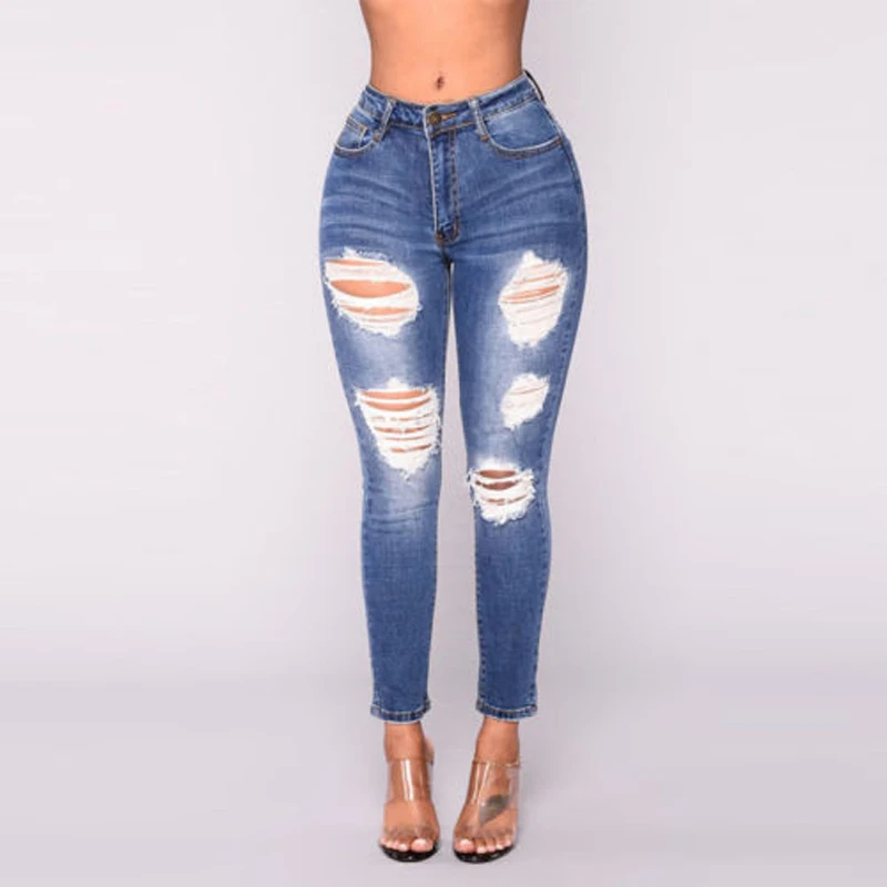New Fashion Women's Jeans Destroyed Ripped Distressed High Waist Stretchy Skinny Denim Pants Jeans
New Fashion Women's Jeans Destroyed Ripped Distressed High Waist Stretchy Skinny Denim Pants Jeans