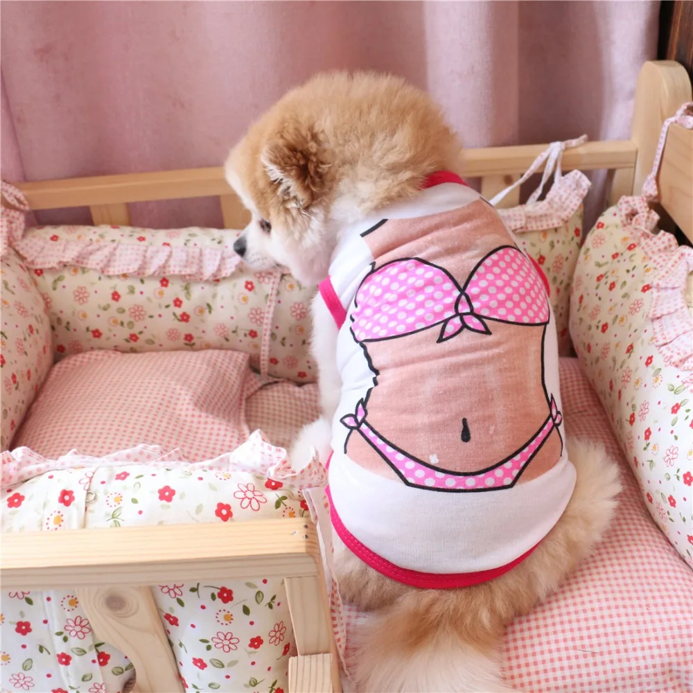 XS-L Pet Small Dog Vest Summer 100%Cotton Small Size Dog Clothes Shirt Bikini Pectoral Muscle T-shirt For Cats Dogs Clothing
XS-L Pet Small Dog Vest Summer 100%Cotton Small Size Dog Clothes Shirt Bikini Pectoral Muscle T-shirt For Cats Dogs Clothing