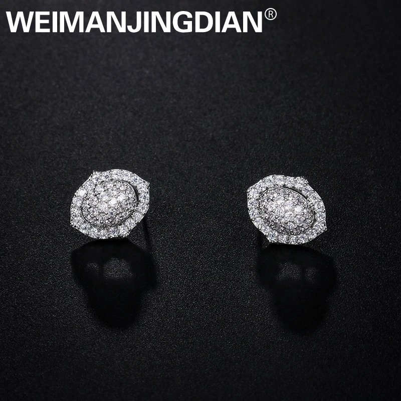 WEIMANJINGDIAN New Arrival Oval Shape Micro Pave Cubic Zirconia CZ Crystal Stud Earrings for Women or Girls in Silver Color
WEIMANJINGDIAN New Arrival Oval Shape Micro Pave Cubic Zirconia CZ Crystal Stud Earrings for Women or Girls in Silver Color