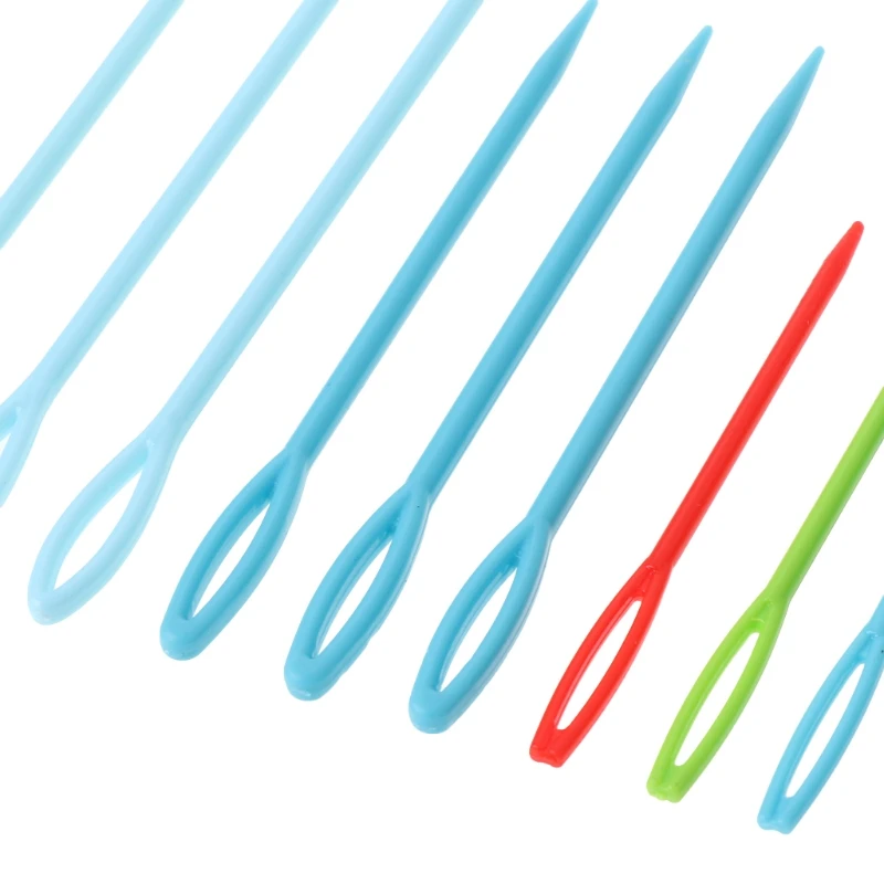 Description Picture 4 of item9Pcs Plastic Crochet Hooks Knitting Needles Sewing Tools Needlework Craft