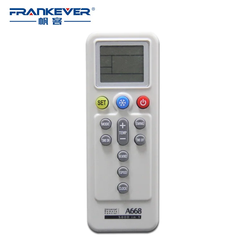 FrankEver A/C Universal Smart Remote Control LCD 5000 in 1 Air Conditioner Remote Control
FrankEver A/C Universal Smart Remote Control LCD 5000 in 1 Air Conditioner Remote Control