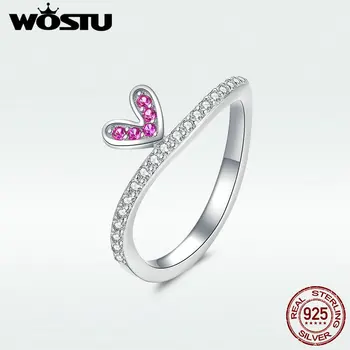 WOSTU 100% Real Sterling Silver Red Rabbit Ears Finger Rings For Women Hot Sale Simple CZ Rings Making Jewelry Gift DAR044
WOSTU 100% Real Sterling Silver Red Rabbit Ears Finger Rings For Women Hot Sale Simple CZ Rings Making Jewelry Gift DAR044