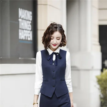 High Quality Fabric Uniform Designs Women Waistcoat & Vest for Ladies Female Office Business Work Wear Blazers Tops Clothes
High Quality Fabric Uniform Designs Women Waistcoat & Vest for Ladies Female Office Business Work Wear Blazers Tops Clothes