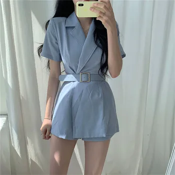 HziriP Office Ladies Jumpsuit 2019 Fashion Elegant OL Short Sleeve Sashes Playsuit Suit Collar Wide Leg Shorts Rompers Overalls
HziriP Office Ladies Jumpsuit 2019 Fashion Elegant OL Short Sleeve Sashes Playsuit Suit Collar Wide Leg Shorts Rompers Overalls