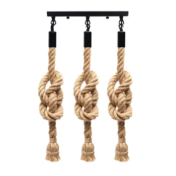 E27 Retro Three Head Hemp Rope Pendant Lamp Bulb Holder Hanging Light Fixture For Country Vintage Industrial Style Home Decor
E27 Retro Three Head Hemp Rope Pendant Lamp Bulb Holder Hanging Light Fixture For Country Vintage Industrial Style Home Decor