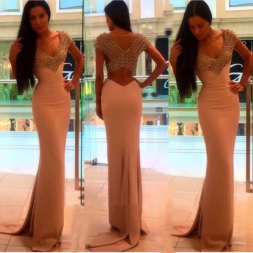 Sexy V Neck Mermaid Prom Gown Satin Long Shining Sequins Beaded Formal Evening Dress for Wedding Party Graduation
Sexy V Neck Mermaid Prom Gown Satin Long Shining Sequins Beaded Formal Evening Dress for Wedding Party Graduation