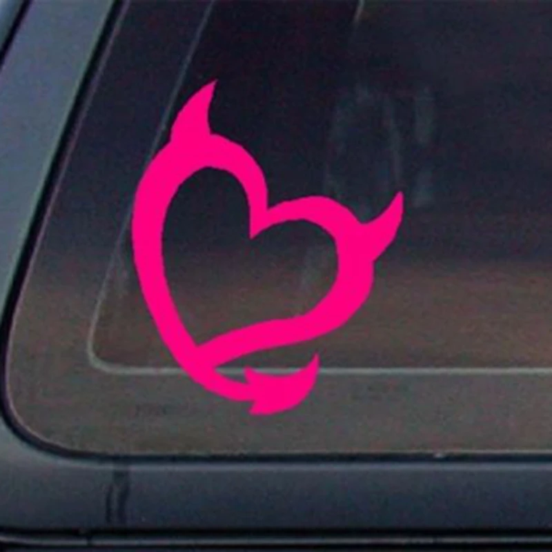 Devil Heart Car Decal / Sticker - HOT PINK Spft pink Attractive car stickers for girls car decor
Devil Heart Car Decal / Sticker - HOT PINK Spft pink Attractive car stickers for girls car decor