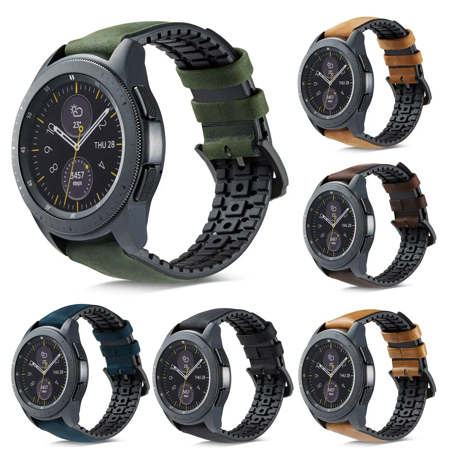 Силиконовый ремешок для часов из натуральной кожи 22 мм Samsung Galaxy Watch 46 S3