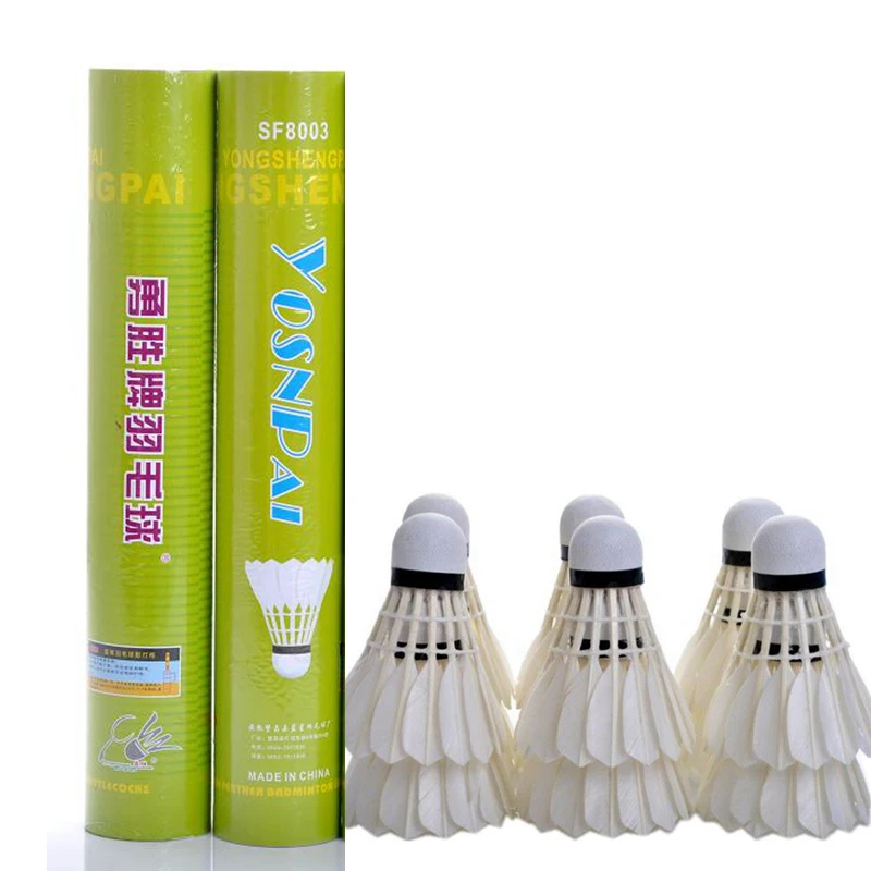 12Pcs Athletes Training Badminton Shuttlecocks White Durable Class A Duck Feather Badminton Balls Badminton Sports Speed 76 77
12Pcs Athletes Training Badminton Shuttlecocks White Durable Class A Duck Feather Badminton Balls Badminton Sports Speed 76 77