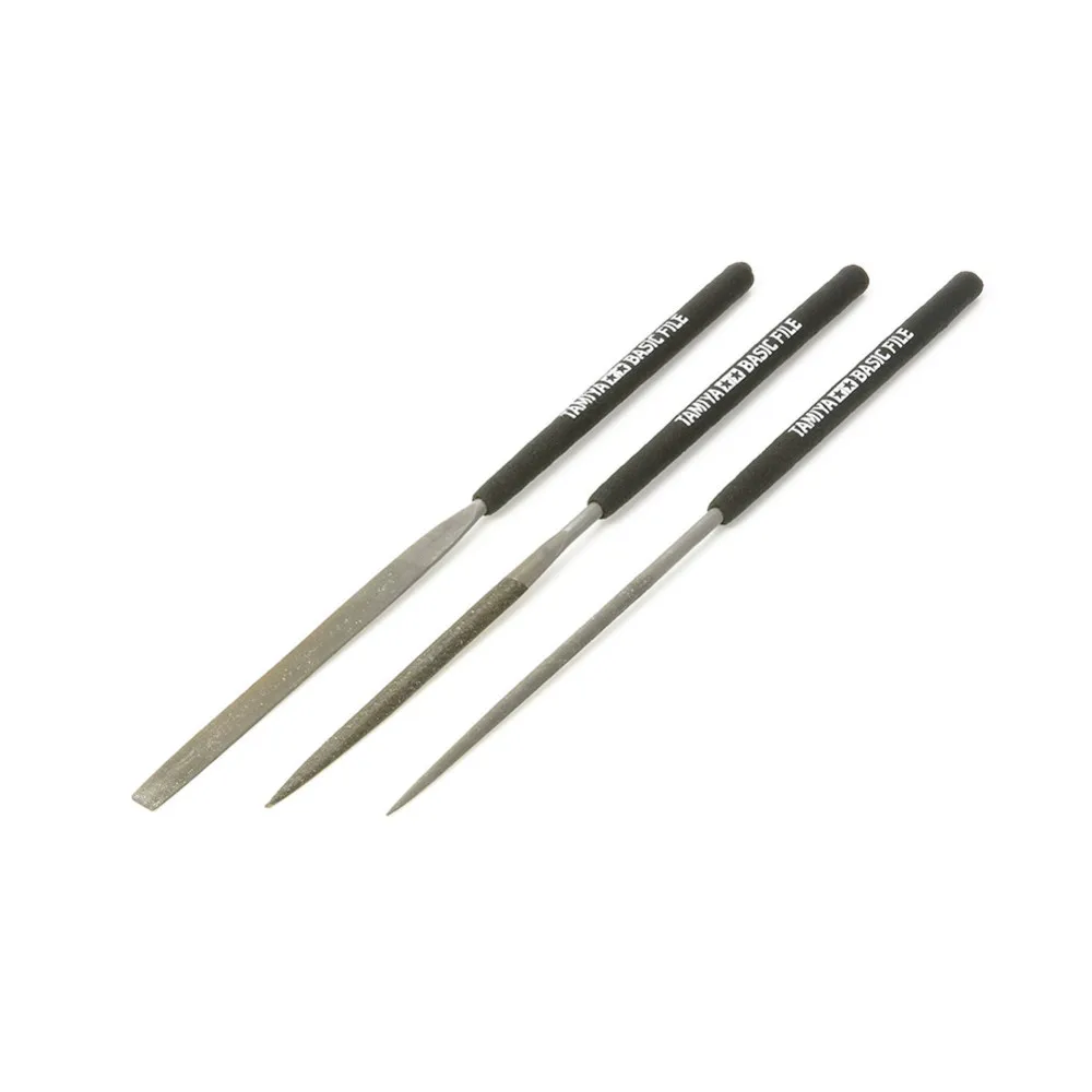 OHS Tamiya 74104 Model Tools Basic File Set (Smooth Double-Cut) Hobby Finishing Tools Accessory