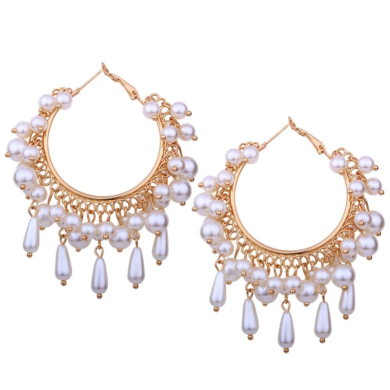 Big Pearl Earrings for Women Party Luxury Statement Earrings Pearl Round Drop Earrings Bohemian Jewelry Valentine's Day Gift
Big Pearl Earrings for Women Party Luxury Statement Earrings Pearl Round Drop Earrings Bohemian Jewelry Valentine's Day Gift
