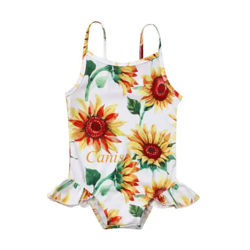 Summer Infant Kids Girls Sunflower Sunsuit Beachwear Toddler Baby Girl Holiday Swimwear Bodysuit Sling Bathing Suit Clothes
Summer Infant Kids Girls Sunflower Sunsuit Beachwear Toddler Baby Girl Holiday Swimwear Bodysuit Sling Bathing Suit Clothes