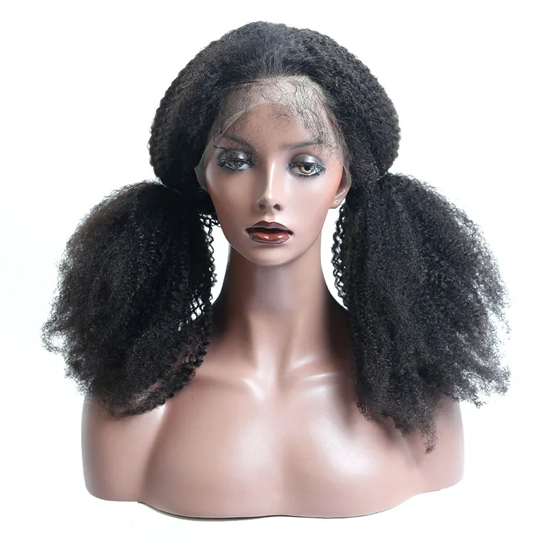 Afro Kinky Curly 360 Lace Frontal Human Hair Wigs Pre Plucked With Baby Hair 150% Density Brazilian Remy Wig Natural Black
Afro Kinky Curly 360 Lace Frontal Human Hair Wigs Pre Plucked With Baby Hair 150% Density Brazilian Remy Wig Natural Black