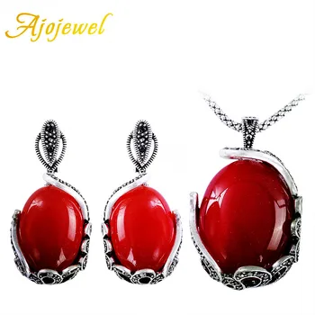 Ajojewel Antique Jewellery Set Necklace And Earrings Red Opal Jewelry Set Bridesmaid Gift
Ajojewel Antique Jewellery Set Necklace And Earrings Red Opal Jewelry Set Bridesmaid Gift