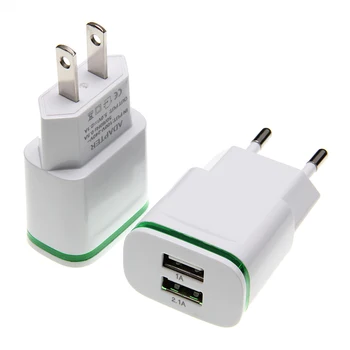 US/ EU Plug 2 Ports LED Light USB Charger 5V 2.1A Wall Adapter Cell Phone Micro Data Charging For iPhone iPad Samsung Xiaomi
US/ EU Plug 2 Ports LED Light USB Charger 5V 2.1A Wall Adapter Cell Phone Micro Data Charging For iPhone iPad Samsung Xiaomi