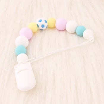 Let's Make Rodent Silicone Soccer Pacifier Clip Silicone Beads Football Teething Nurse Gifts Pacifier Chains Baby Teethers 
Let's Make Rodent Silicone Soccer Pacifier Clip Silicone Beads Football Teething Nurse Gifts Pacifier Chains Baby Teethers