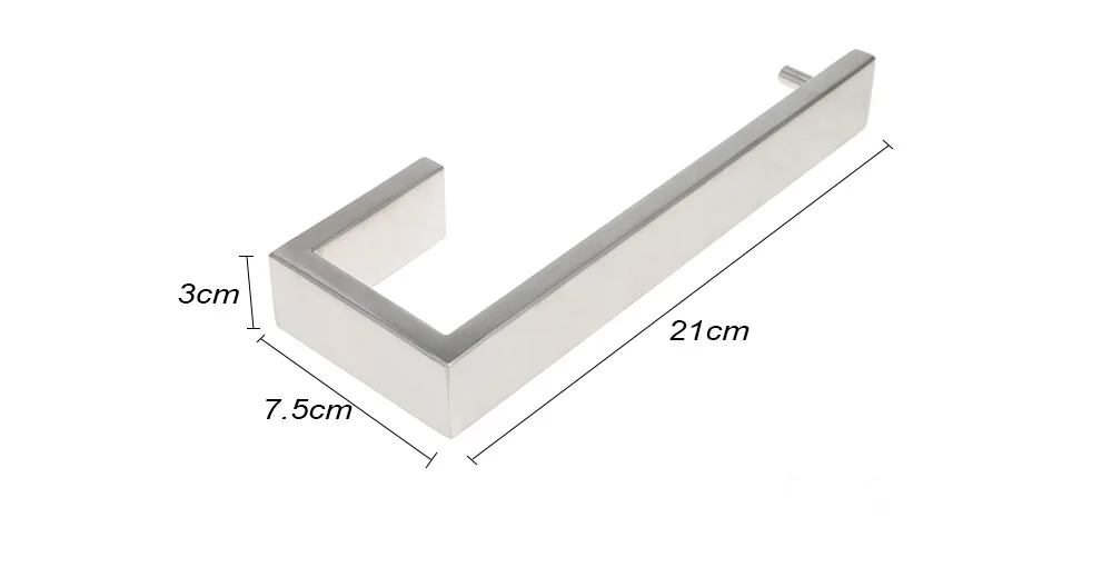 4pcs Bathroom Accessories Towel Bar Ring Robe Hook Toilet Paper Holder Wall Mounted Bath Hardware