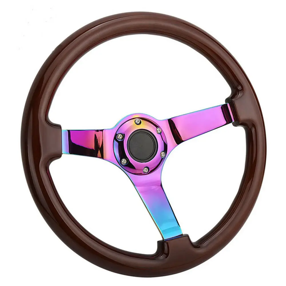 14" 350mm Deep Dish Wooden Holder Chrome Spoke Universal Fit Sports Racing Steering Wheel
14" 350mm Deep Dish Wooden Holder Chrome Spoke Universal Fit Sports Racing Steering Wheel