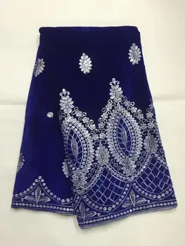 French lace fabric 5yds/pce velvet with sequins laces for women luxury dresses 2018 high quality nigerian fabric royal blue(B8-5
French lace fabric 5yds/pce velvet with sequins laces for women luxury dresses 2018 high quality nigerian fabric royal blue(B8-5