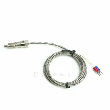 2M 0-600 Degree K Type Adjustable Compression Spring Thermocouple Depth Probe Sensor
2M 0-600 Degree K Type Adjustable Compression Spring Thermocouple Depth Probe Sensor