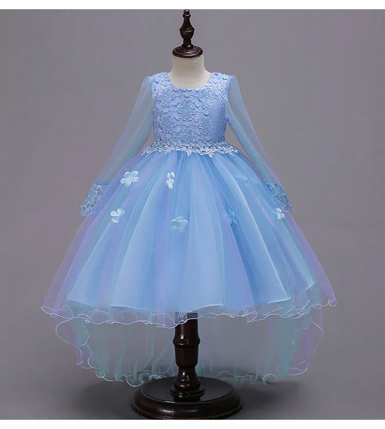 Autumn new Net yarn dinner jacket Wedding and party ball gowns Petals embroidered beads girl dress Age 4 to 10
Autumn new Net yarn dinner jacket Wedding and party ball gowns Petals embroidered beads girl dress Age 4 to 10