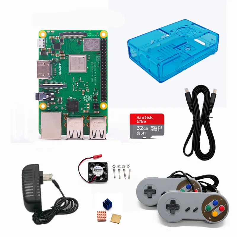 Raspberry Pi ABS Case With Raspberry Pi 3 B+ Board + Cooling Fan + Heat Sink + HDMI + Game Controller DIY Video Game Console
Raspberry Pi ABS Case With Raspberry Pi 3 B+ Board + Cooling Fan + Heat Sink + HDMI + Game Controller DIY Video Game Console