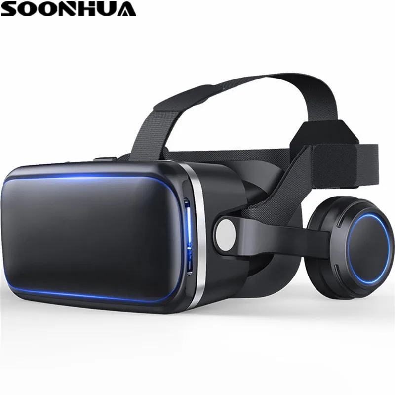 SOONHUA Virtual Reality VR Box 3D Glasses Helmet Panoramic Vision Hifi Stereo Sound Video Headset Glasses For 4-6' Smartphone
SOONHUA Virtual Reality VR Box 3D Glasses Helmet Panoramic Vision Hifi Stereo Sound Video Headset Glasses For 4-6' Smartphone