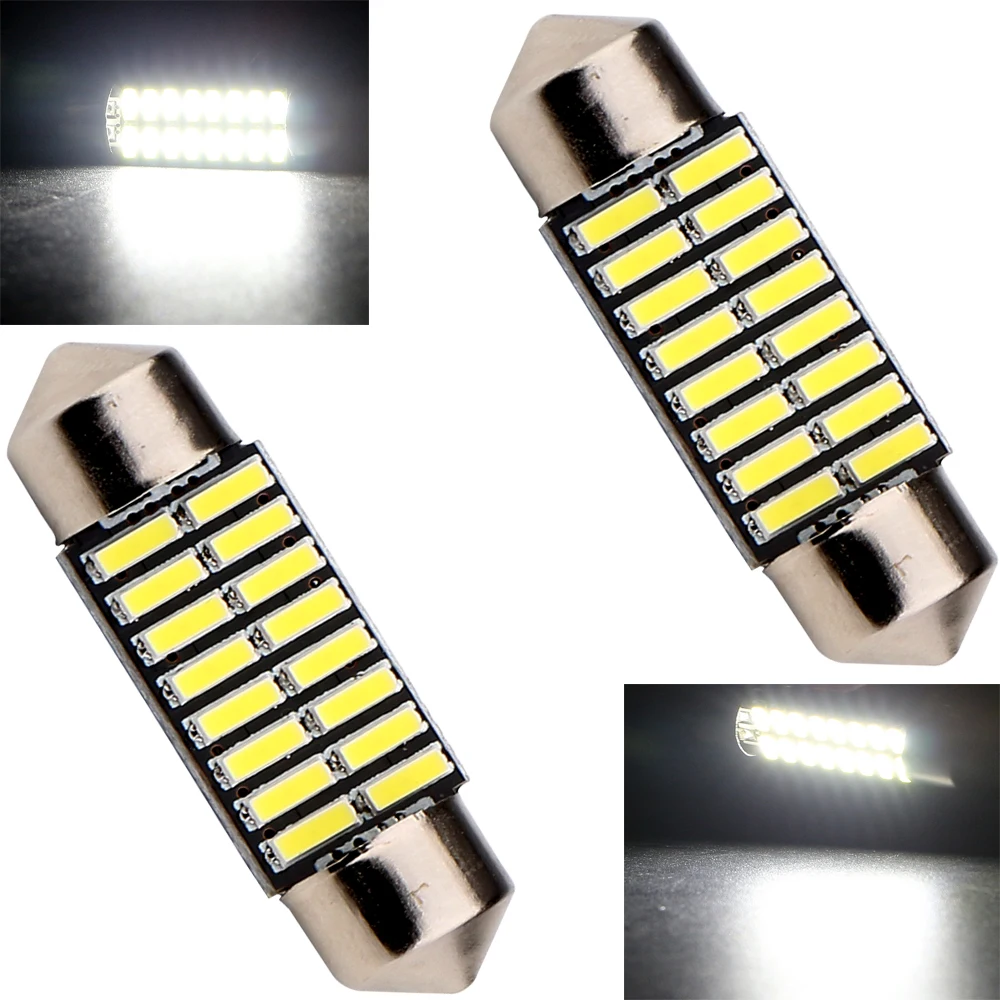 10Pcs/Lot Car Led Festoon 31MM 36MM 39MM 41MM Light C5W 16 SMD Led 16 SMD 4014 16 SMD Auto Led Bulbs
10Pcs/Lot Car Led Festoon 31MM 36MM 39MM 41MM Light C5W 16 SMD Led 16 SMD 4014 16 SMD Auto Led Bulbs