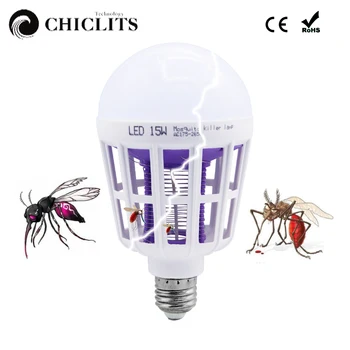 15W LED Mosquito Killer Lamp Light Blub Eco Friendly Photocatalyst Mosquito Killer Household Anti-Mosquito Electric Insect Bug
15W LED Mosquito Killer Lamp Light Blub Eco Friendly Photocatalyst Mosquito Killer Household Anti-Mosquito Electric Insect Bug