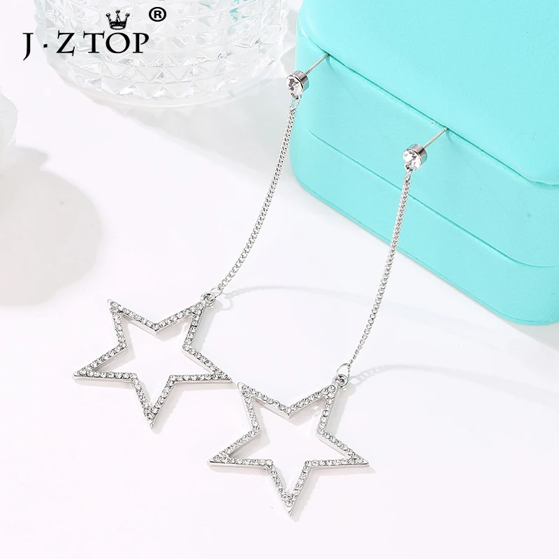 JZTOP Brand Ladies Big Star Drop Earrings For Women Crystal Long Dangle Earrings Female Ear Earring Jewelry Gift
JZTOP Brand Ladies Big Star Drop Earrings For Women Crystal Long Dangle Earrings Female Ear Earring Jewelry Gift