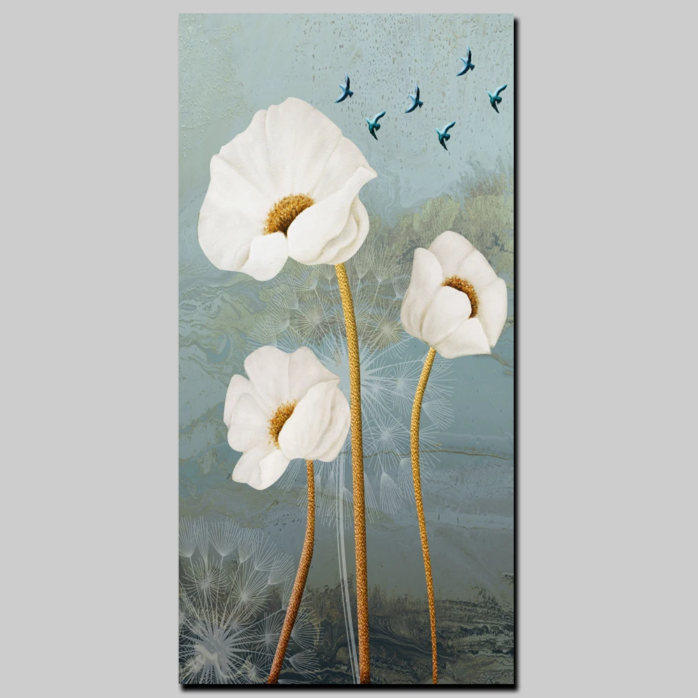 Large Modern Canvas Printing HD Print Abstract Oil Painting Home Decor Wall Art Pictures White Flower & Birds Posters as Gifts
Large Modern Canvas Printing HD Print Abstract Oil Painting Home Decor Wall Art Pictures White Flower & Birds Posters as Gifts
