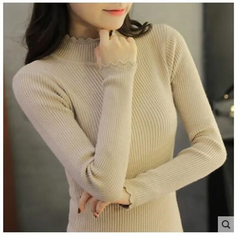 OHCLOTHING New women's sweater High collar pullover collar sweater repair the bottom sweater Good quality buy sweater 5colors
OHCLOTHING New women's sweater High collar pullover collar sweater repair the bottom sweater Good quality buy sweater 5colors