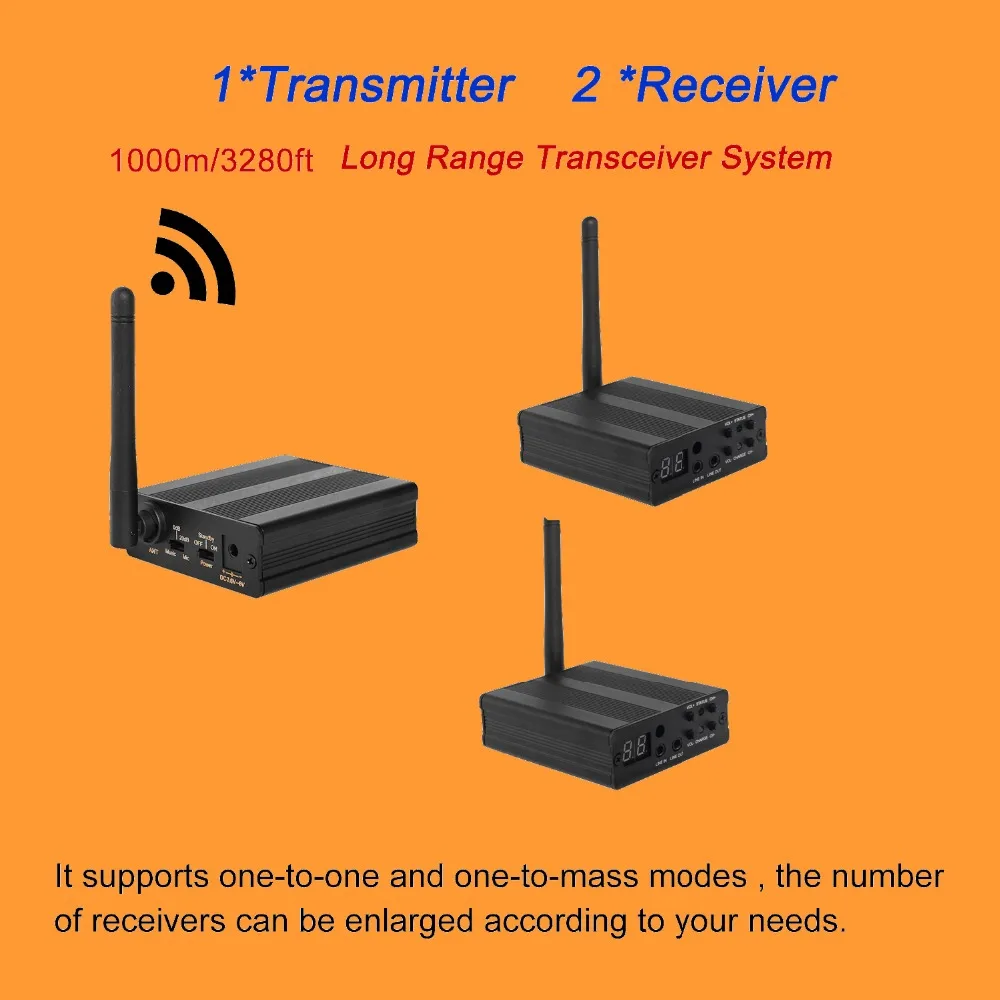 TP-WIRELESS 2.4GHz Sender Receiver 3.5mm Anti-interference 3000ft Long DistanceTransceiver stereo subwoofers microphone speaker
TP-WIRELESS 2.4GHz Sender Receiver 3.5mm Anti-interference 3000ft Long DistanceTransceiver stereo subwoofers microphone speaker