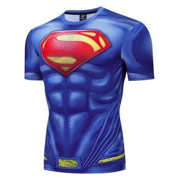 2019 New Superman 3D Printed T-shirt Men Compression Shirt Short sleeved Tight Tops Cosplay Costume Fitness Tshirts Mens Summer
2019 New Superman 3D Printed T-shirt Men Compression Shirt Short sleeved Tight Tops Cosplay Costume Fitness Tshirts Mens Summer