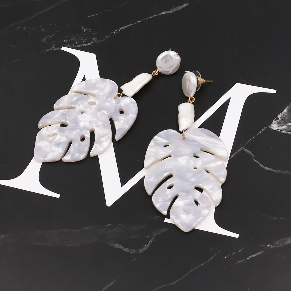 LEADERBEADS 2019 Trendy Big Acrylic Leaf Drop Dangle Earrings Za Boho Resin Plant Earring Women's Wholesale Jewelry Gift Bijoux
LEADERBEADS 2019 Trendy Big Acrylic Leaf Drop Dangle Earrings Za Boho Resin Plant Earring Women's Wholesale Jewelry Gift Bijoux