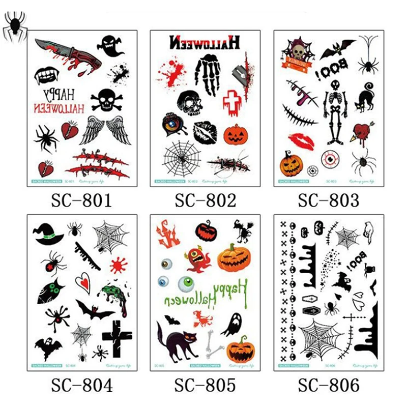 5sheets Fake 3D Tattoo Sticker Spider Insect Scorpion Design Unisex Clavicle Sleeve Body Art Temporary Tattoo Sticker Halloween
5sheets Fake 3D Tattoo Sticker Spider Insect Scorpion Design Unisex Clavicle Sleeve Body Art Temporary Tattoo Sticker Halloween