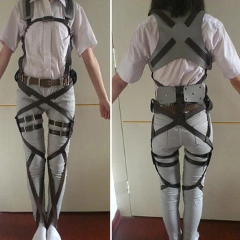 KIGUCOS Attack on Titan Cosplay Body Belt Sets Shingeki No Kyojin Scouting Legion Eren Levi Anime Costumes Leather Shawl Belt
KIGUCOS Attack on Titan Cosplay Body Belt Sets Shingeki No Kyojin Scouting Legion Eren Levi Anime Costumes Leather Shawl Belt