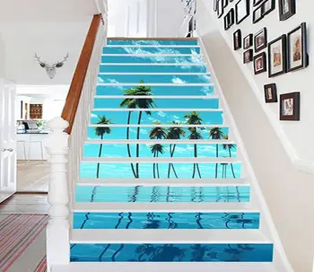 3D Seaside Coconut Trees decoration Photo Mural Vinyl Decal Poster Waterproof for Living Room Home Decor 13Pcs/set
3D Seaside Coconut Trees decoration Photo Mural Vinyl Decal Poster Waterproof for Living Room Home Decor 13Pcs/set