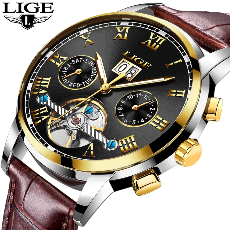 Relogio Masculino Mens Watches LIGE Top Brand Luxury Men's Automatic Watch Men's Fashion Business Watch Waterproof Leather Watch
Relogio Masculino Mens Watches LIGE Top Brand Luxury Men's Automatic Watch Men's Fashion Business Watch Waterproof Leather Watch