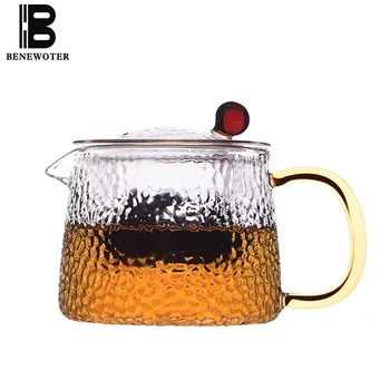 300ml Japanese Style Hammer Pattern Heat Resistant Glass Teapot with Filter Kung Fu Tea Set Lemon Flower Teapot Home Milk Kettle
300ml Japanese Style Hammer Pattern Heat Resistant Glass Teapot with Filter Kung Fu Tea Set Lemon Flower Teapot Home Milk Kettle