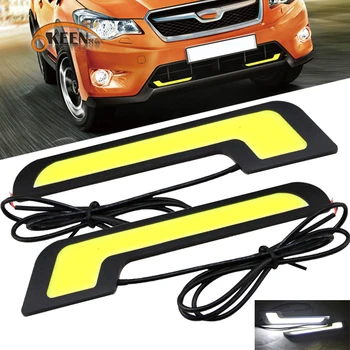 OKEEN 2X Car Styling runninng High brightness Aluminium LED COB DRL Daytime running light 7 Shape White front lamp for all cars
OKEEN 2X Car Styling runninng High brightness Aluminium LED COB DRL Daytime running light 7 Shape White front lamp for all cars