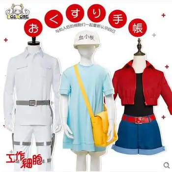 New Anime Working White Blood Cell Hataraku Saibou Uniforms Cosplay Costume+Headwear
New Anime Working White Blood Cell Hataraku Saibou Uniforms Cosplay Costume+Headwear