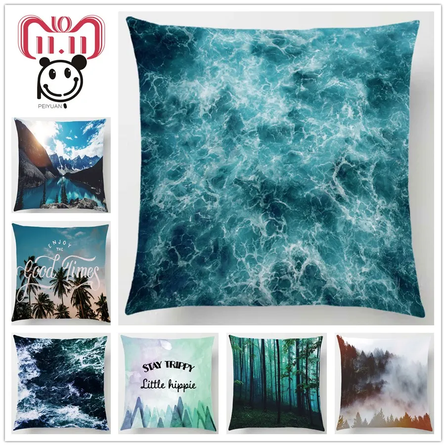 Peiyuan Nature Forest Landscape Cushion Cover Decorative Sofa Throw Pillow Car Chair Home Decor Soft Pillow Case almofadas
Peiyuan Nature Forest Landscape Cushion Cover Decorative Sofa Throw Pillow Car Chair Home Decor Soft Pillow Case almofadas