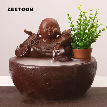 Buddha Water Fountain Pottery Flower Pot Vase Desktop Mini Fish Tank Atomizer Air Humidifier Feng Shui Home Decor Lucky Ornament
Buddha Water Fountain Pottery Flower Pot Vase Desktop Mini Fish Tank Atomizer Air Humidifier Feng Shui Home Decor Lucky Ornament