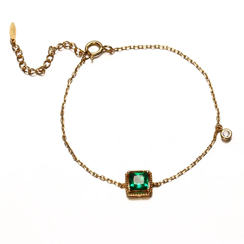 New Bohemia Emerald 9K Pure Real Yellow Solid Gold Crystal Bracelets for Women Girl Genuine Gemstone Bangles Fine Office Jewelry
New Bohemia Emerald 9K Pure Real Yellow Solid Gold Crystal Bracelets for Women Girl Genuine Gemstone Bangles Fine Office Jewelry