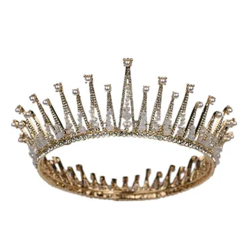 Baroque Tiara Vintage Large Crystal Full Round Prom King Crown Bridal Wedding Pageant Queen Tiara Bridal Hair Jewelry Accessory 
Baroque Tiara Vintage Large Crystal Full Round Prom King Crown Bridal Wedding Pageant Queen Tiara Bridal Hair Jewelry Accessory